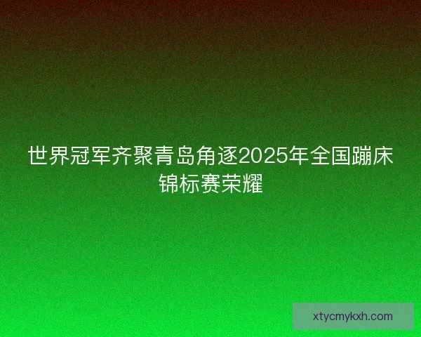 世界冠军齐聚青岛角逐2025年全国蹦床锦标赛荣耀